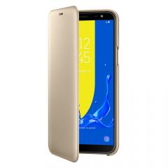 Samsung Husa Book Wallet Cover Samsung Galaxy J6 (2018) Gold
