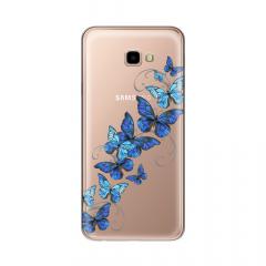 Lemontti Husa Silicon Art Samsung Galaxy J4 Plus Butterflies