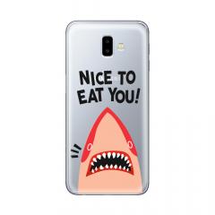 Lemontti Husa Silicon Art Samsung Galaxy J6 Plus Nice To Eat You