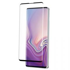 Eiger Folie Sticla 3D Case Friendly Samsung Galaxy S10 Plus G975 Clear Black (compatibil cu senzor amprenta, 0.33mm, 9H, curved, oleophobic)