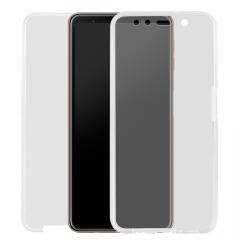 Lemontti Husa Silicon Full Cover 360° Samsung Galaxy A7 (2018) Transparent