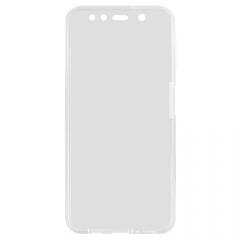 Lemontti Husa Silicon Full Cover 360° Samsung Galaxy A7 (2018) Transparent