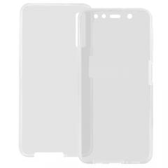 Lemontti Husa Silicon Full Cover 360° Samsung Galaxy A7 (2018) Transparent