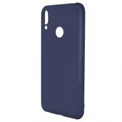 Lemontti Husa Silicon Silky Huawei Y7 2019 Albastru Inchis