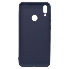 Lemontti Husa Silicon Silky Huawei Y7 2019 Albastru Inchis