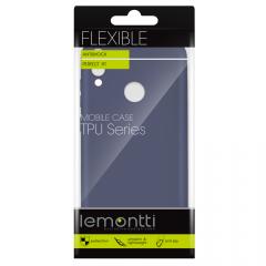 Lemontti Husa Silicon Silky Huawei Y7 2019 Albastru Inchis