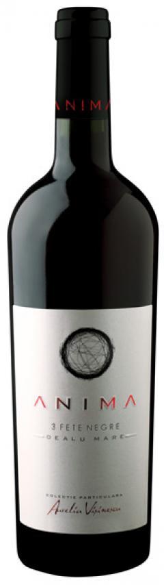 Vin rosu - Aurelia Visinescu- Anima, 3 Fete Negre, sec, 1.5L in cutie de lemn