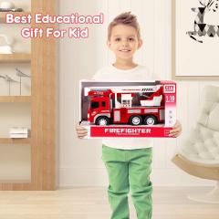 Masinuta pompieri cu frictiune, sunete si lumini