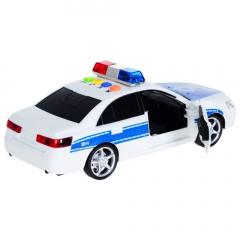 Masinuta de politie albastra cu frictiune, sunete si lumini
