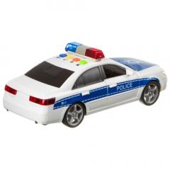 Masinuta de politie albastra cu frictiune, sunete si lumini