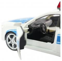 Masinuta de politie albastra cu frictiune, sunete si lumini