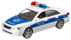 Masinuta de politie albastra cu frictiune, sunete si lumini