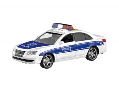 Masinuta de politie albastra cu frictiune, sunete si lumini