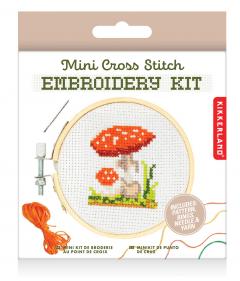 Kit goblen - Mini Cross Stitch Embroidery Kit - Mushroom