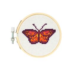 Kit goblen - Mini Cross Stitch Embroidery Kit - Butterfly