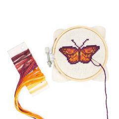 Kit goblen - Mini Cross Stitch Embroidery Kit - Butterfly