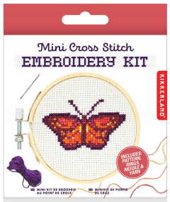 Kit goblen - Mini Cross Stitch Embroidery Kit - Butterfly