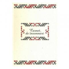 Carnet de insemnari - Motiv traditional din zona Mehedinti, mare