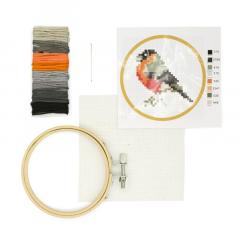Mini kit goblen - Mini Cross Stitch Embroidery Kit - Bird