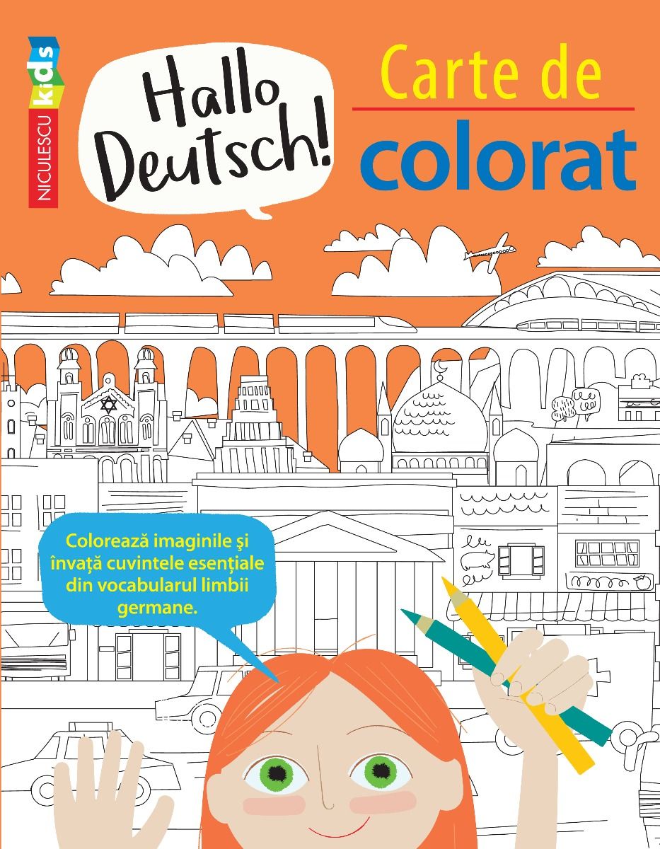 Carte de colorat - Hallo Deutsch! - Editie Bilingva
