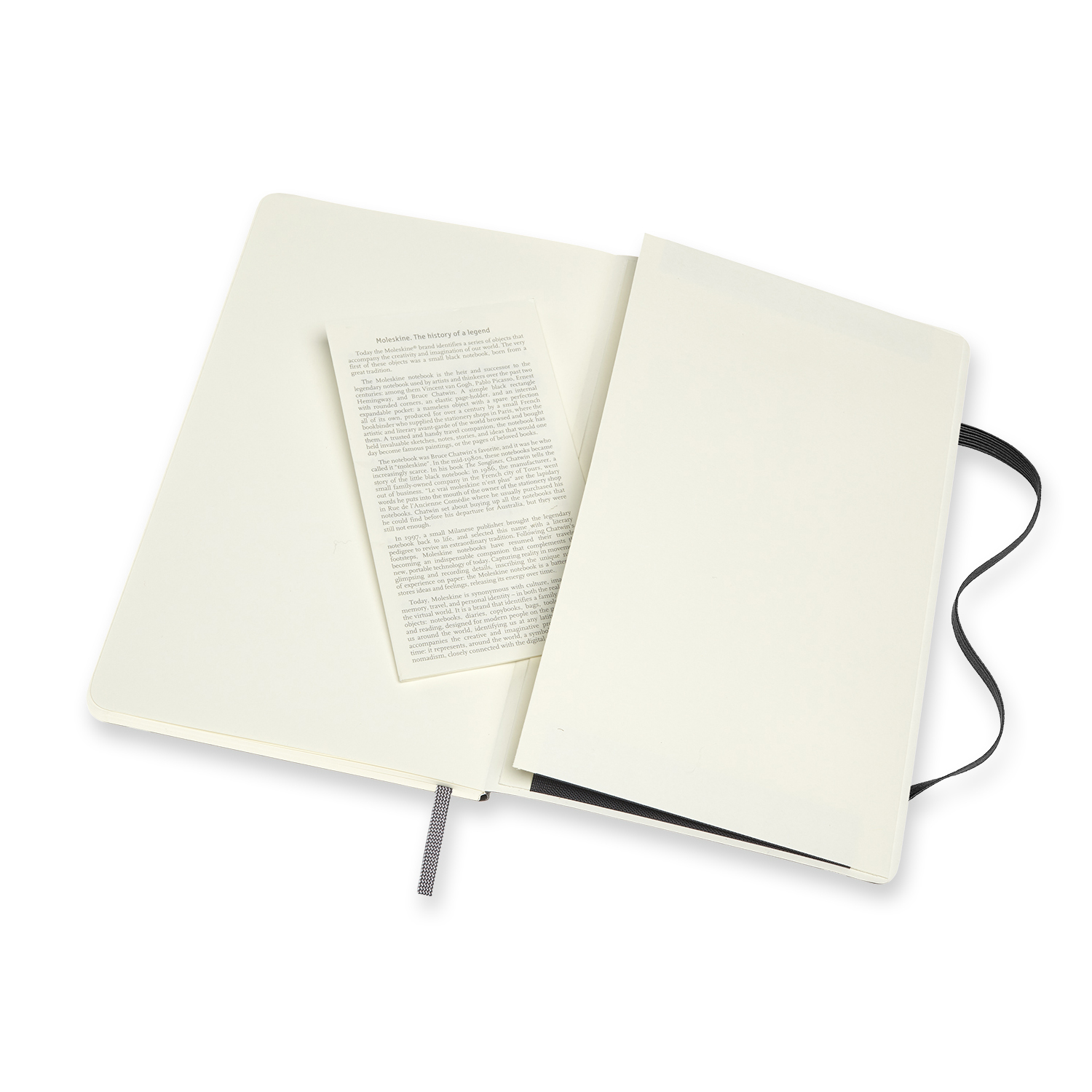 Classic Extra Double Layout Soft Cover, Large Black