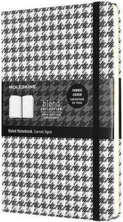 Carnet - Moleskine Blend - Large, Hard Cover, Ruled - Wide Pattern