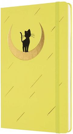 Carnet - Moleskine Limited Edition - Large, Hard Cover, Plain - Sailor Moon - Luna Cat