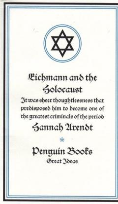 Eichmann And The Holocaust