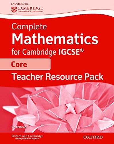 Complete Mathematics for Cambridge IGCSE - Teacher's Resource Pack ...