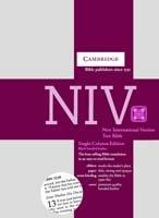 Niv Single Column Text Edition Black Bonded Leather Niv172