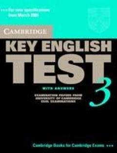 Cambridge Key English Test 3 Student's Book With Answers