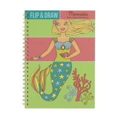 Carte de colorat - Mermaids Flip and Draw 