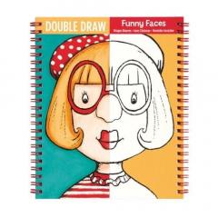 Carte de colorat - Funny Faces Double Draw 