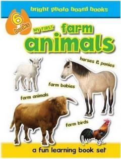 My First Farm Animals Photo Board Book Set