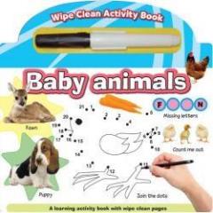 Baby Animals - Wipe clean activity book with pen
