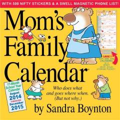 Mom's Family Calendar 2015 - With Sticker(s) and Magnetic Board