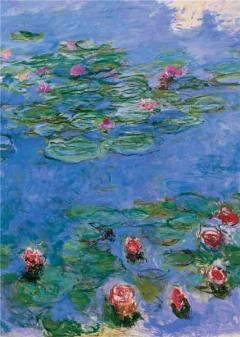 Magnet - Water Lilies | Pomegranate