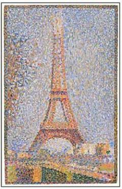 Magnet - Eiffel Tower Seurat