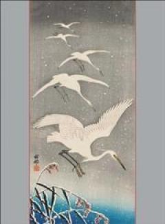 Felicitare - Five Egrets Descending In Snow Christmas