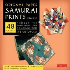Origami Paper Samurai Prints Large 8 1/4 Tuttle Publishing