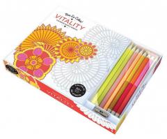 Vive le Color! Vitality Coloring Book and Pencils Abrams Noterie