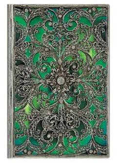 Paperblanks Esmeralda - Silver Filigree - Mini Lined Notebook