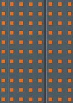 Quadro Notebook Grey on Orange Unlined. B6.5