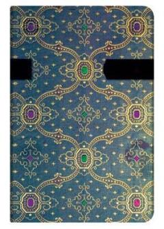 Notebook: French Ornate: Bleu Mini 