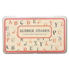 Cavallini Rubber Stamp Set - Alphabet