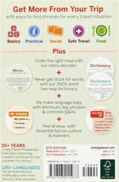 Lonely Planet Mandarin Phrasebook & Dictionary