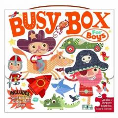 Busy Box for Boys- Book and Jigsaw Puzzle Set