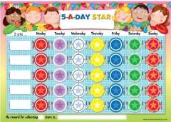 Rewards Charts 5 A Day Star