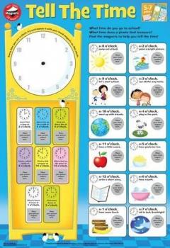 Tell the Time: Magnetic Wall Chart