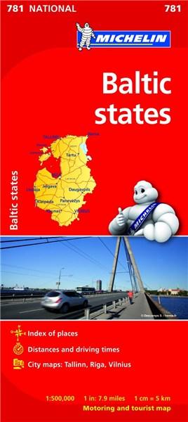 Baltic States - Michelin National Map